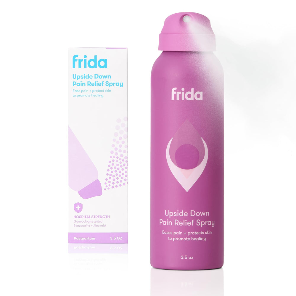 Frida Mom bottle front label showing product and benefits