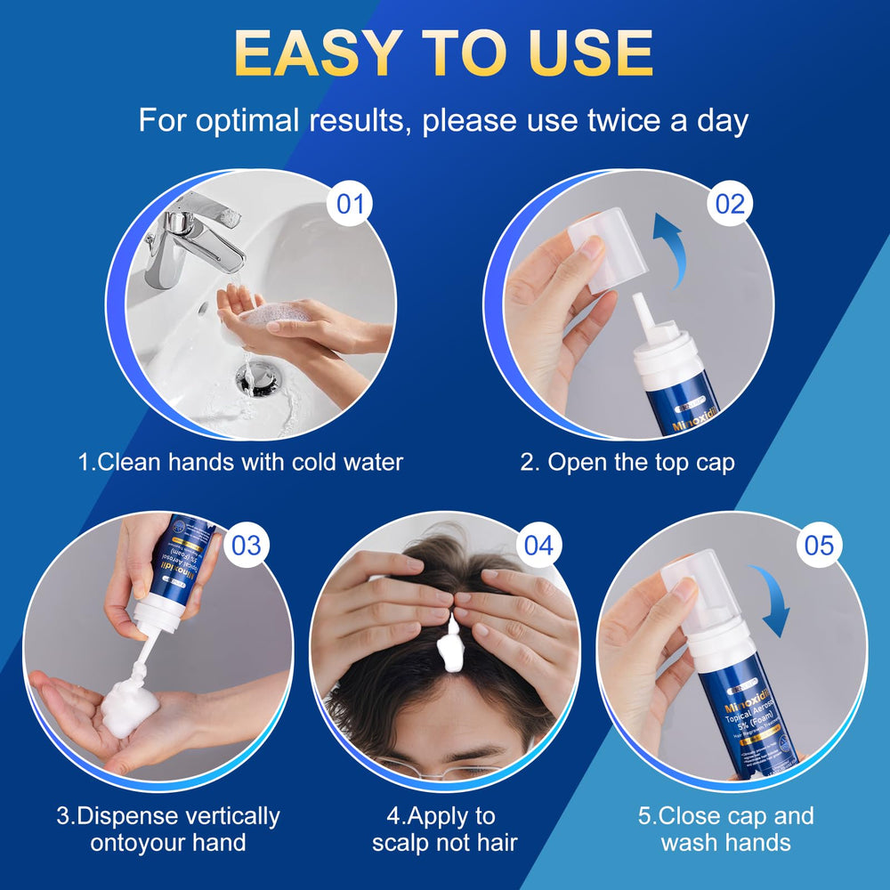 Frnoip foam used on beard area showing precise application for fuller-looking facial hair
