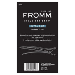 Fromm clip packaging and contents showing four durable, ready-to-use clips