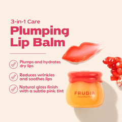 FRUDIA open applicator showing jam texture and easy spreadability benefit