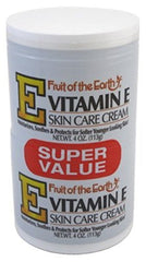 Fruit of the Earth front jar showing label and moisturizing cream benefits