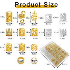 Frukwoc gold crown and cross hair charms close-up highlighting decorative shine