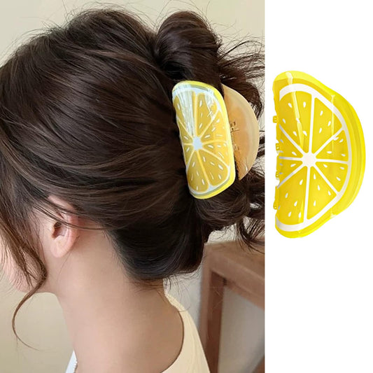 FRUZJAY lemon clip front view showing bright color and playful style benefit