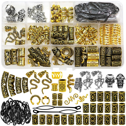 Fscwlmon front packaging view showing whole 207-piece Viking kit and storage box benefit organization