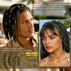 Fscwlmon detailed shot of motif clips including dragon and skull for bold Norse accents