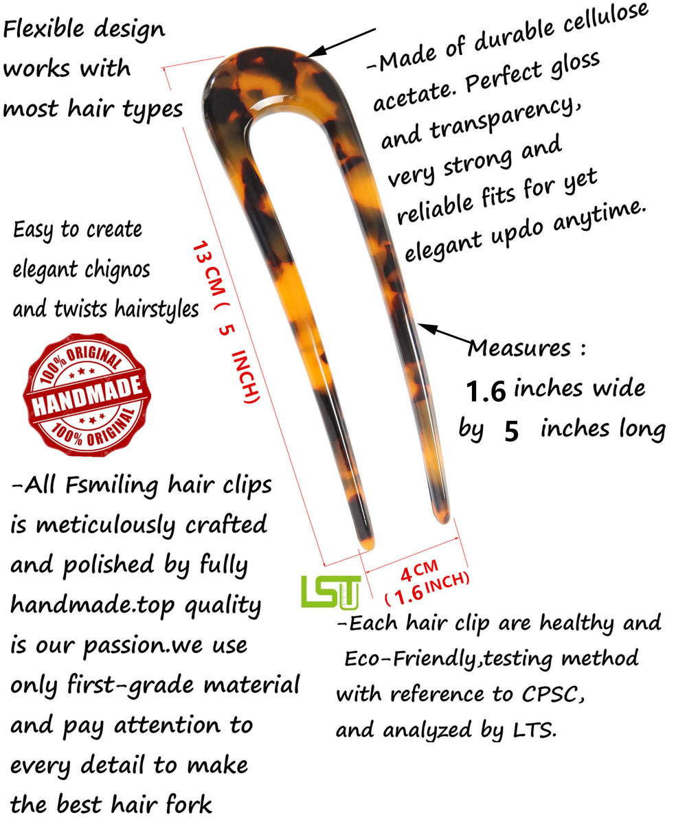 Fsmiling detailed U-shape prongs showing secure gentle hold