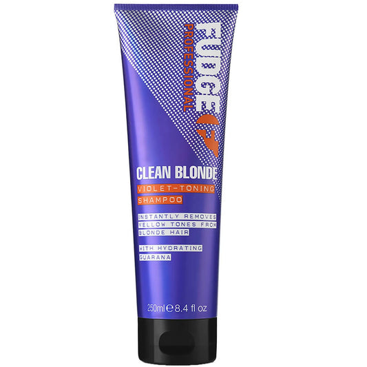 Fudge front bottle showing label and size, clear tone maintenance benefit