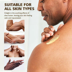 fugit used after shower on chest showing lingering fragrance and skin comfort