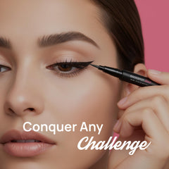 Full Out Glam eyeliner being applied to eyelid for accurate lash placement