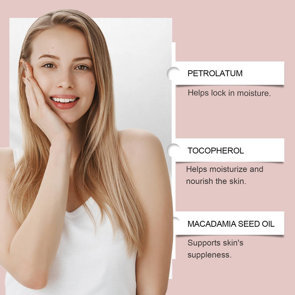 Using FullMeet balm along the neck and jawline to target firmness and soothe dry skin