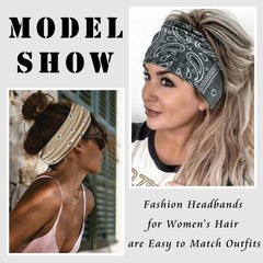 FULZTEY side profile of knotted turban band showing secure fit