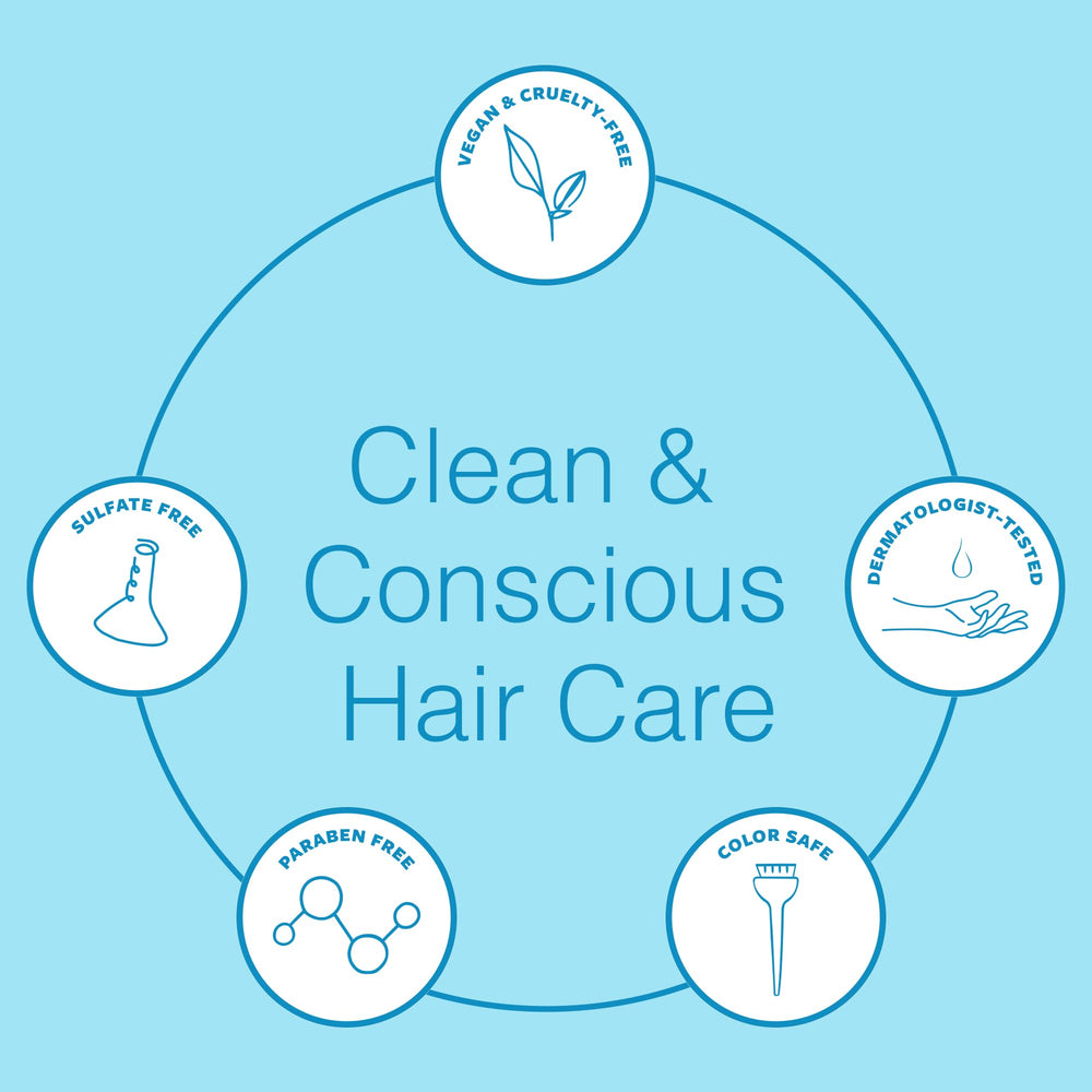 Function of Beauty shower-use lifestyle image showing manageable straight hair and reduced frizz benefit