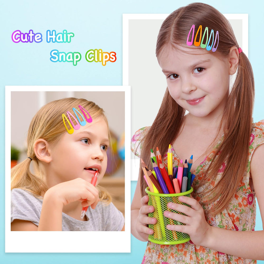 Funtopia clip secured in girl's hair demonstrating secure all-day hold