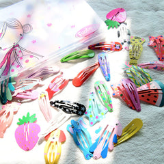 Funtopia clips holding child's bangs for secure, comfortable styling