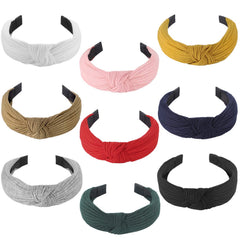 Funtopia front view of nine headbands showing colors and packaging benefit: outfit coordination