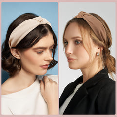 Funtopia headband worn with ponytail demonstrating secure hold