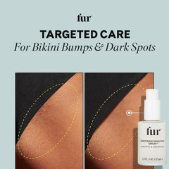 Fur bottle on bathroom shelf suggesting daily routine convenience benefit