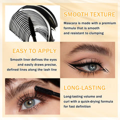 Fusang mascara applied to lashes showing length and separation benefit