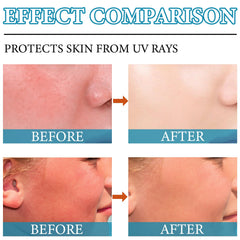 Fusang applying stick to cheek demonstrating precise, no-mess targeted sun coverage