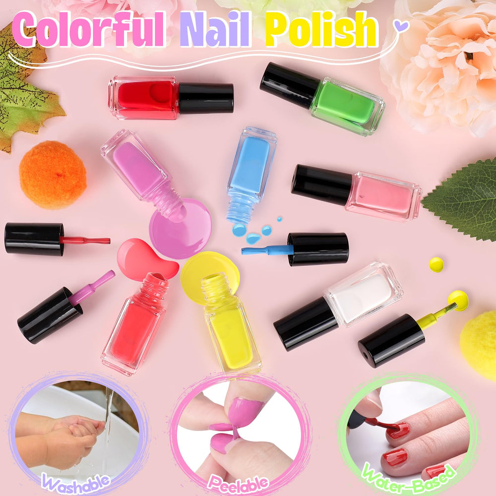 FUSPWEAO open kit layout displaying all polishes and accessories neatly