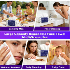 Futetui towel on bathroom vanity showing hygienic travel convenience