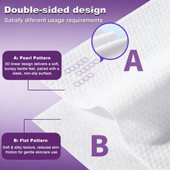 Futetui close-up of dual-texture cotton surface highlighting gentle cleaning