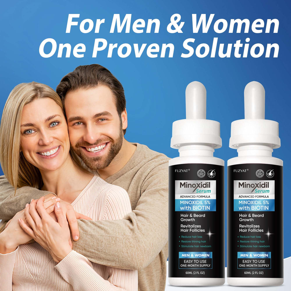 FUZYAT serum texture applied to scalp highlighting lightweight, non-greasy absorption