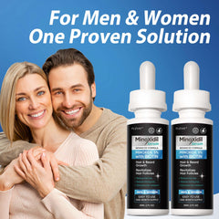 FUZYAT serum texture applied to scalp highlighting lightweight, non-greasy absorption