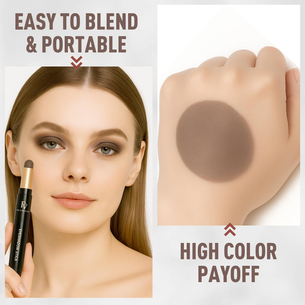 FV eyeshadow applied on model for a natural daytime look benefit