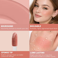FV liquid blush honey creamy texture close-up that blends smoothly for natural finish
