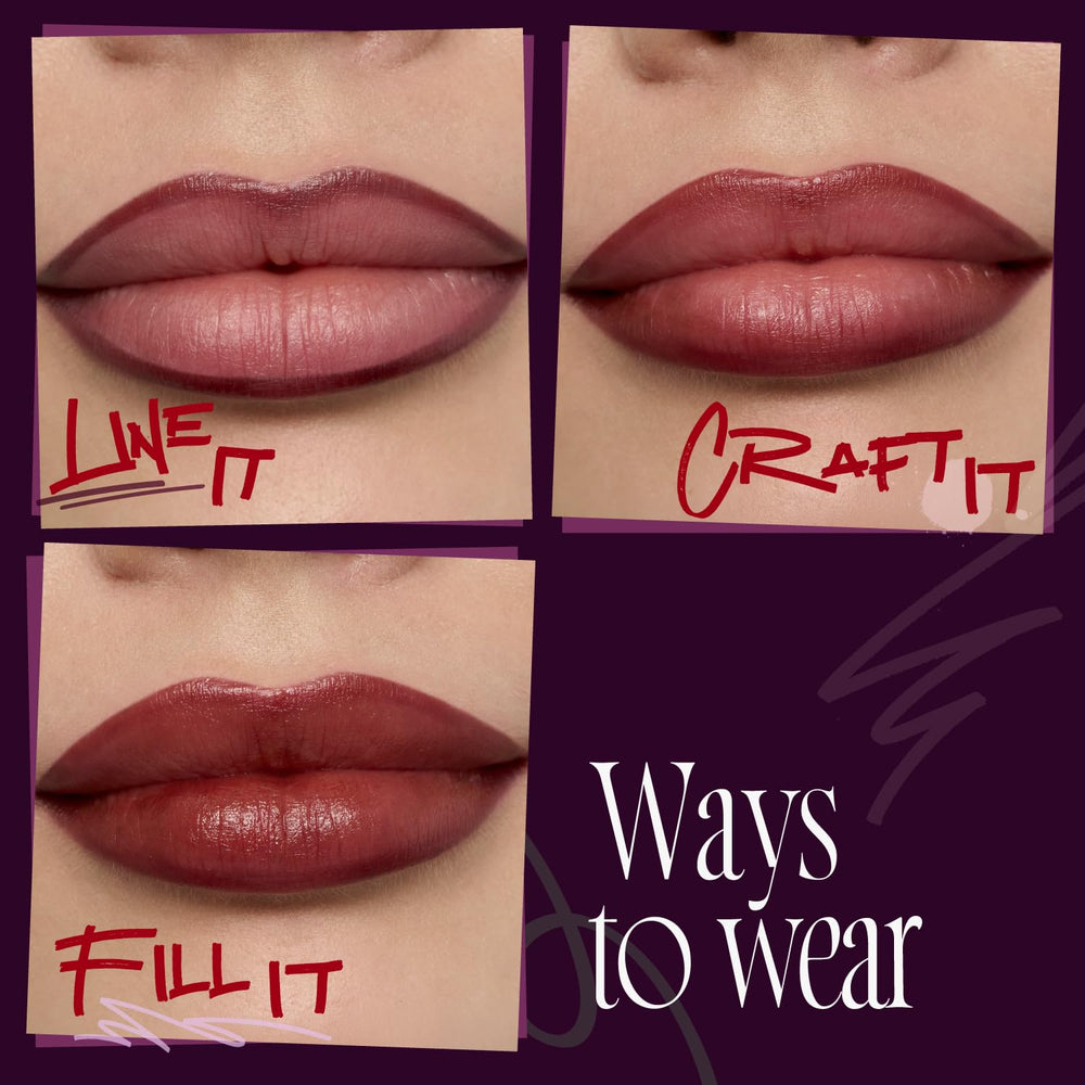 fwee applied on model lips illustrating defined contour and long‑lasting finish