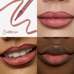 fwee swatch of Camelia shade showing smooth, pigmented texture and lasting finish