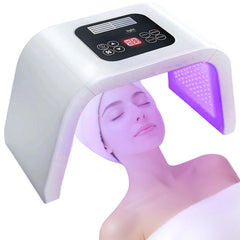 Fxtiaa LED face tool front view shows full-coverage therapy benefits