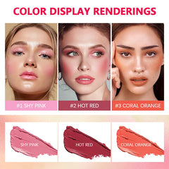 FYEBOO swatch of 1# Shy Pink on arm showing buildable natural color