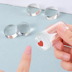 Fyntave lifestyle shot during at-home manicure showing quick French tip application benefit