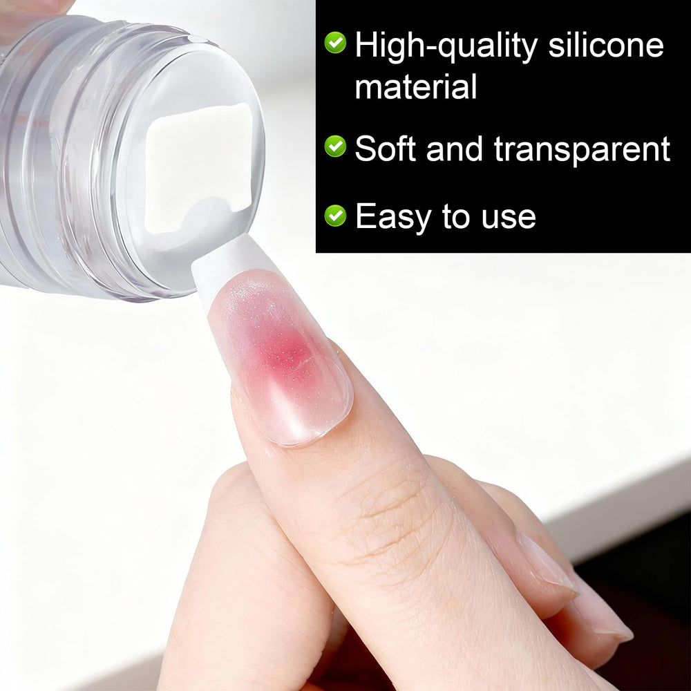Fyntave stamper tip attached to handle demonstrating secure fit for easy stamping