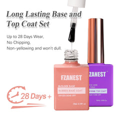 FZANEST before and after repair results showing stronger nails