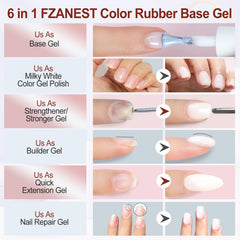 FZANEST brush texture close-up showing thick gel for controlled application