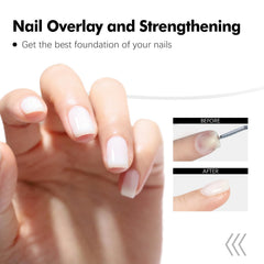 FZANEST nail repair before and after demonstrating smooth even surface benefit