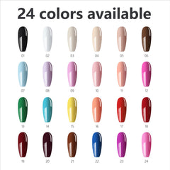 FZANEST chrome powder application showing compatibility for metallic nail art