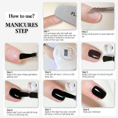 FZANEST cured nails close-up showing glossy topcoat and long-lasting shine benefit