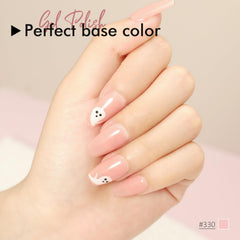 FZANEST French manicure example with nude base highlighting natural look