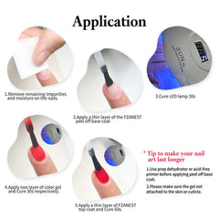 FZANEST nail art swatch setup illustrating flexible base for frequent color changes