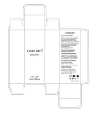 FZANEST boxed packaging next to UV LED lamp showing proper curing benefit
