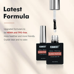 FZANEST thick gel texture close-up demonstrating smooth self-leveling