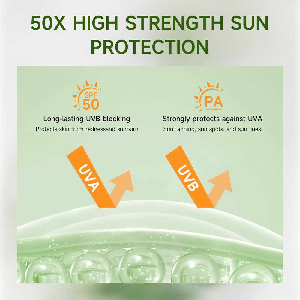 Applying Gaayou Centella sunscreen stick on cheek for fast, non-greasy protection