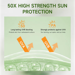 Applying Gaayou Centella sunscreen stick on cheek for fast, non-greasy protection