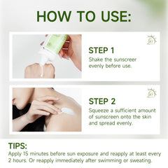 Gaayou centella sunscreen used outdoors demonstrating long-lasting sun protection benefit