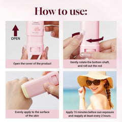 Gaayou sun stick in hand for size reference and travel convenience