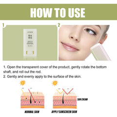 Gaayou sunscreen applied on face as makeup base for non-greasy wear